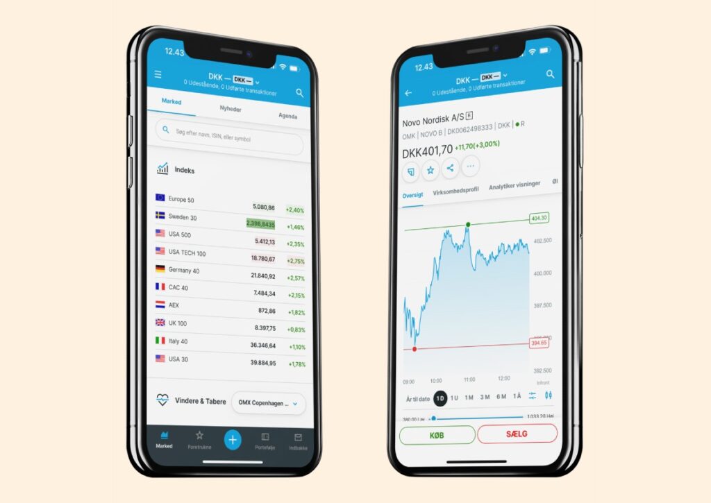 DEGIRO er naturligvis klar med en dedikeret app til både iPhone og Android.